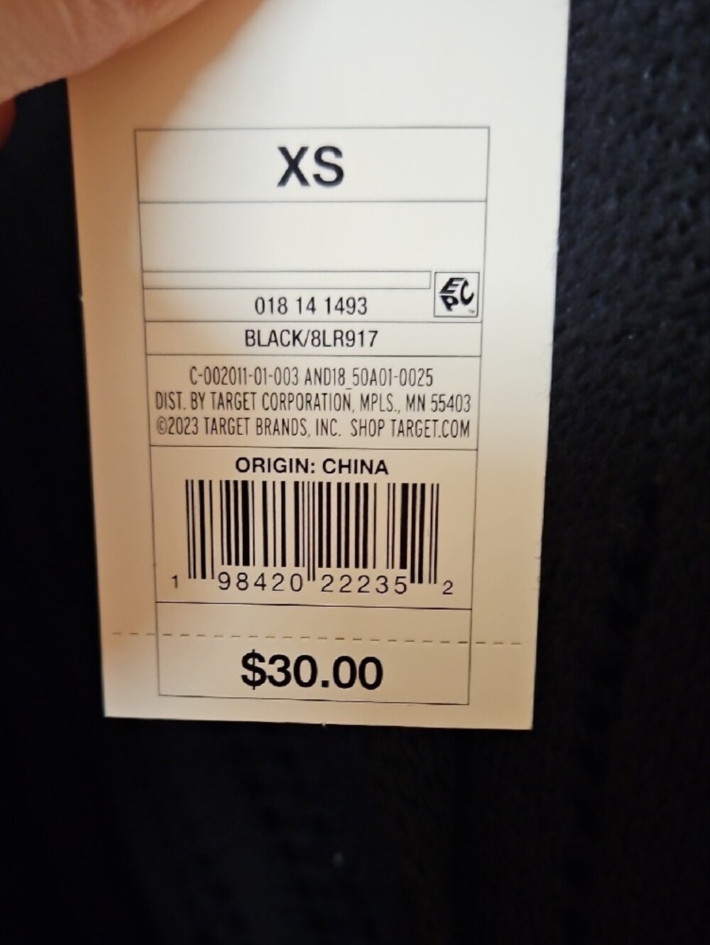 a new day Black Open-Weave V-Neck Button Cardigan - Picture 5 of 5